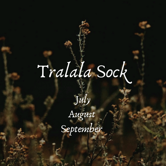 Tralala Sock- Jul/Aug/Sept Gothic color of the Month 2025